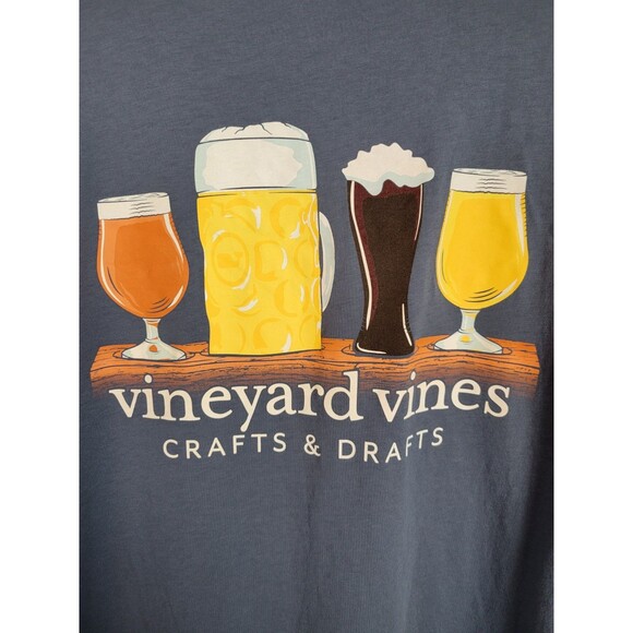 Vineyard Vines Mens Crafts and Drafts Long Sleeve T-Shirt Size L - Picture 6 of 6
